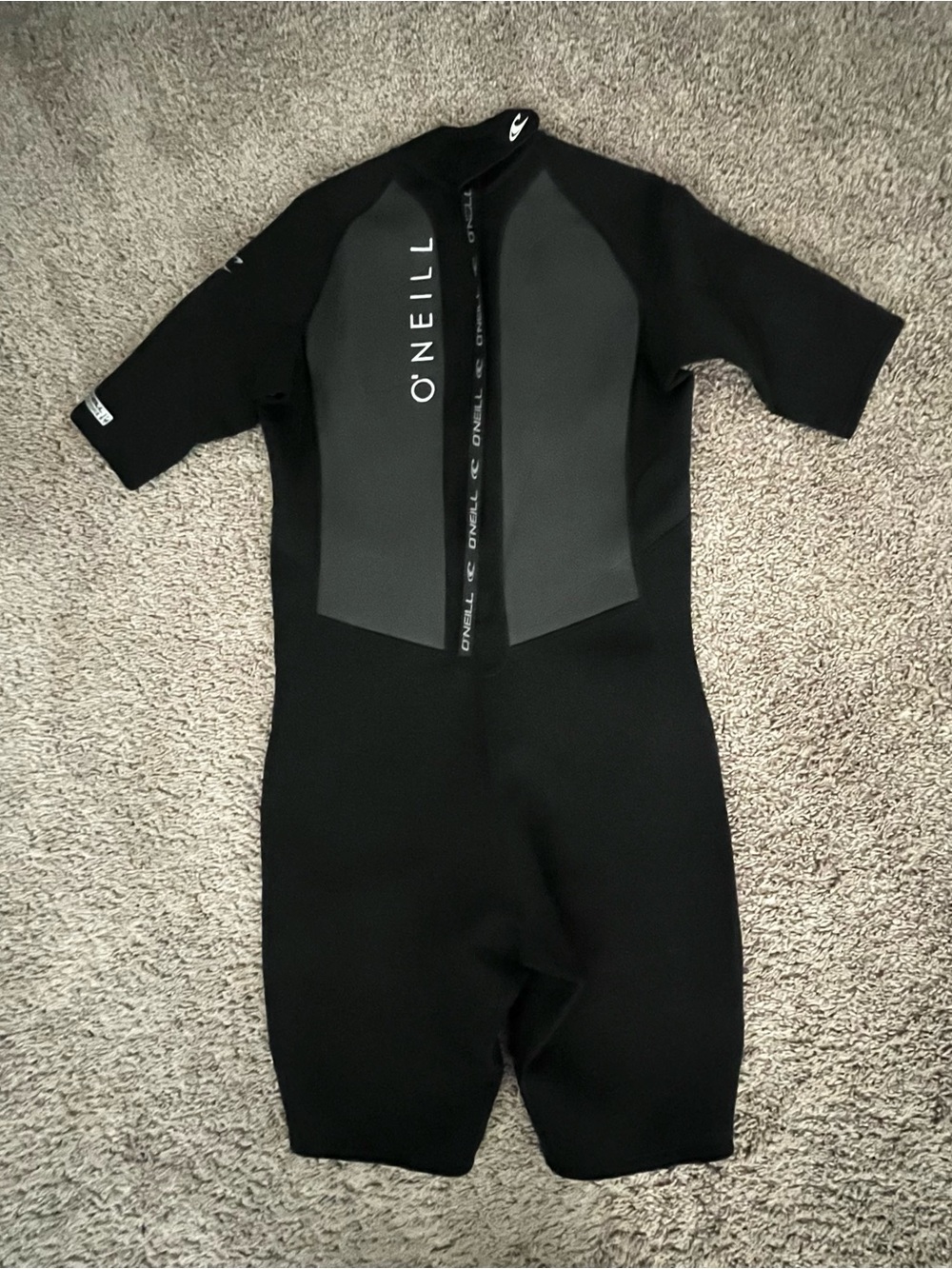 O'Neill Short Sleeve Spring Wetsuit - Black/Dark Gray